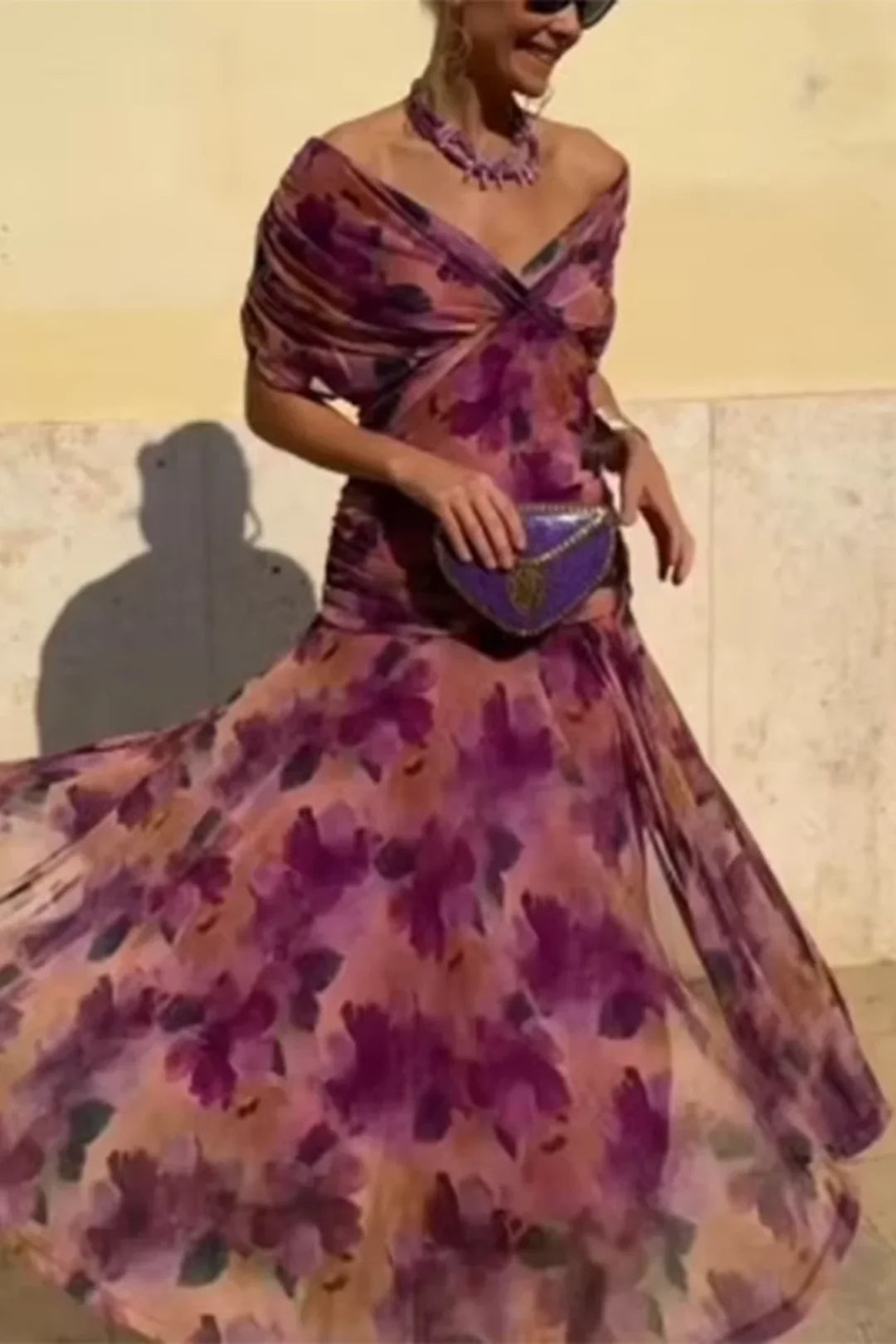 Louise | Vestido Elegante Maxi con Escote en V