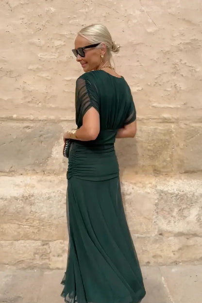 Louise | Vestido Elegante Maxi con Escote en V