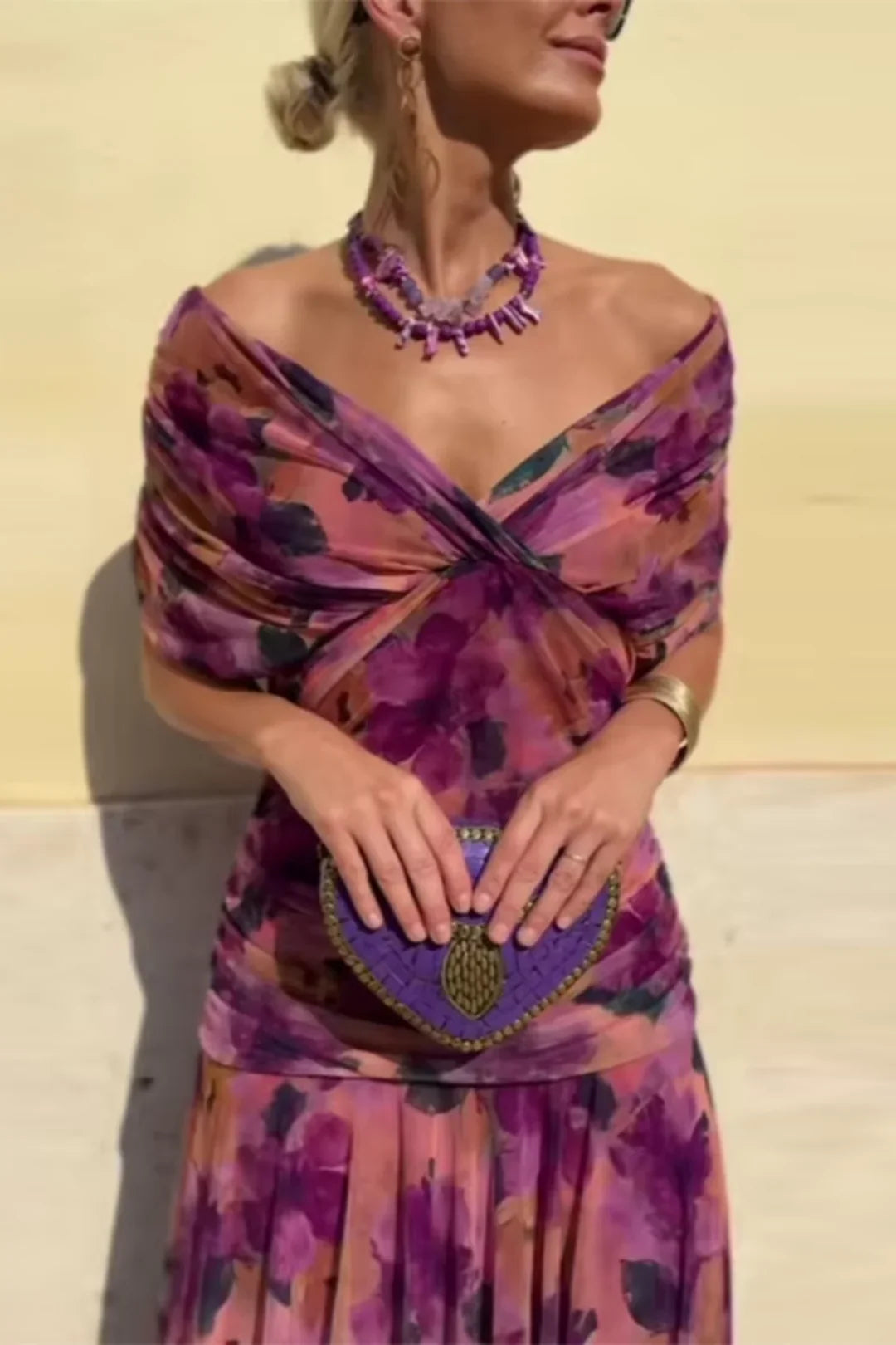Louise | Vestido Elegante Maxi con Escote en V