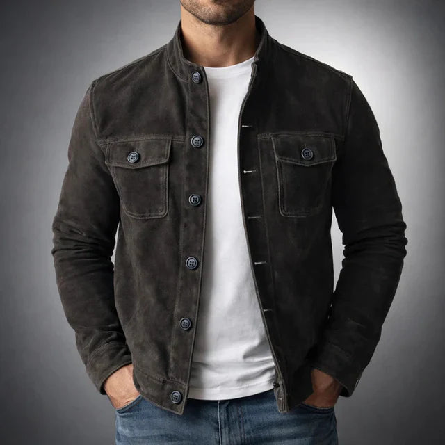 MÓNACO | Chaqueta suede de diseño elegante