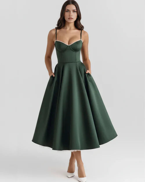 SELENE | Vestido midi elegante