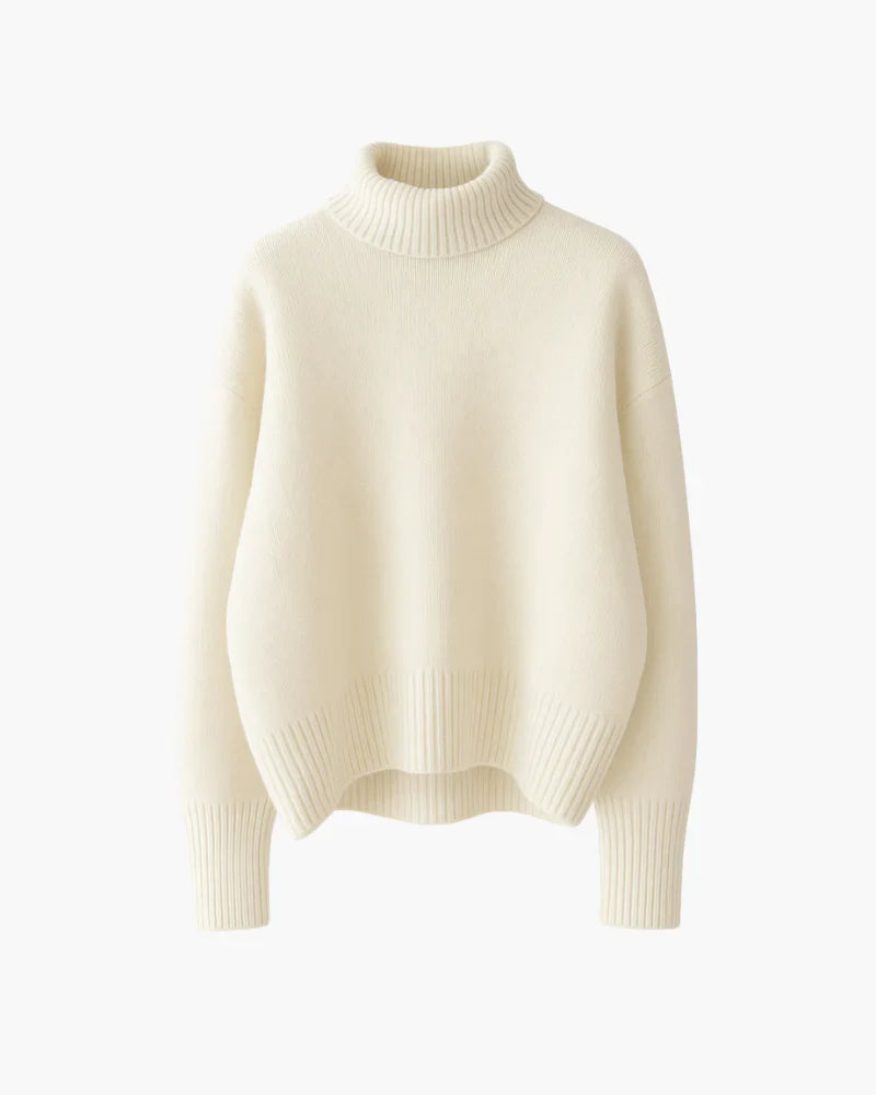 Suéter cuello alto suave