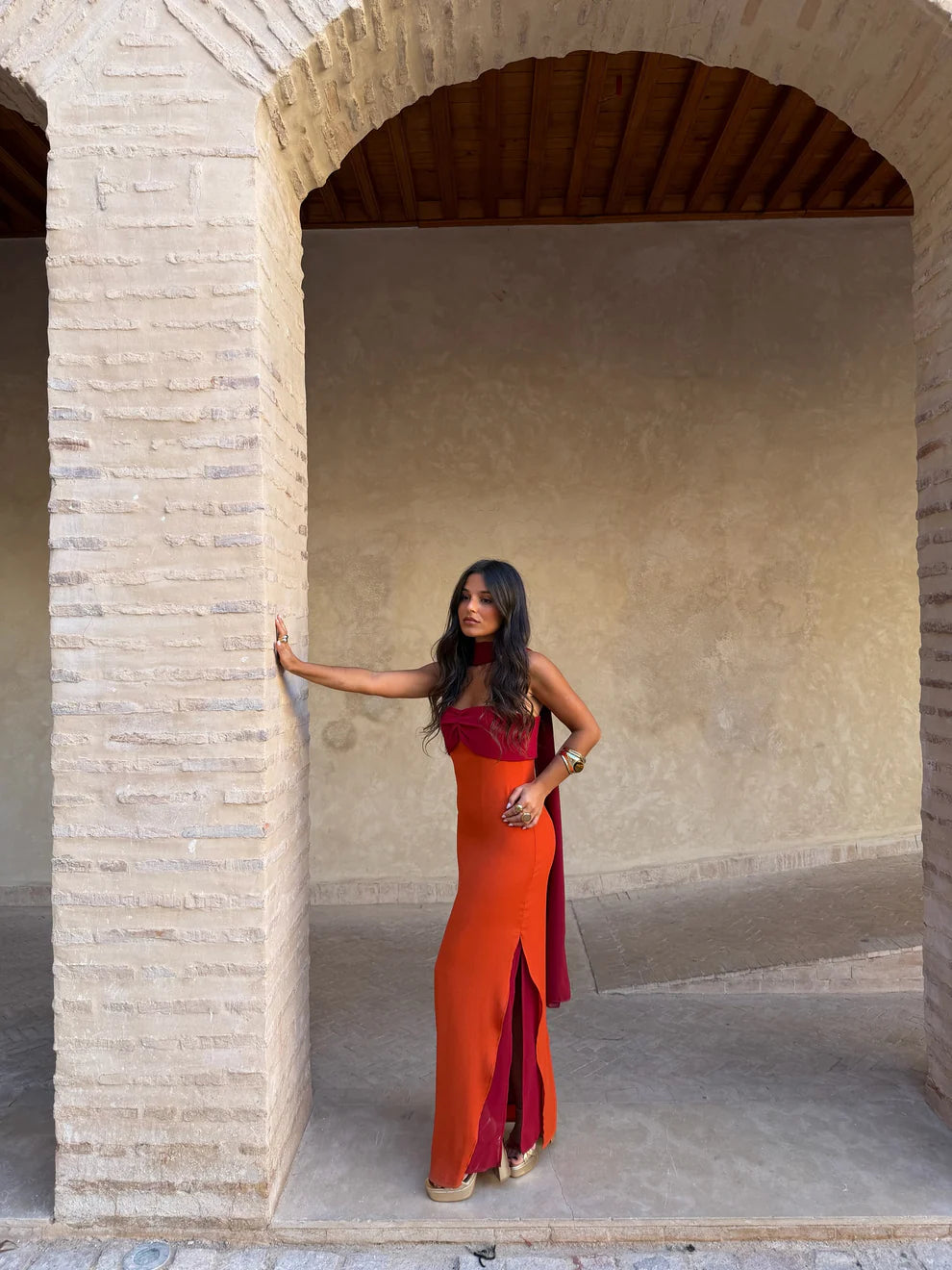 AZAHARA | Vestido Vintage con Espalda Descubierta