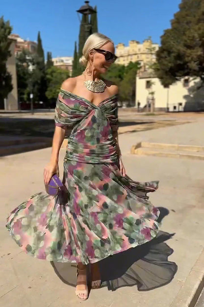Louise | Vestido Elegante Maxi con Escote en V