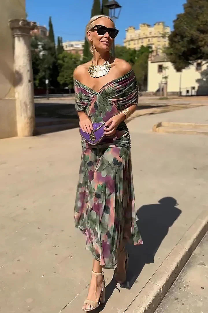 Louise | Vestido Elegante Maxi con Escote en V