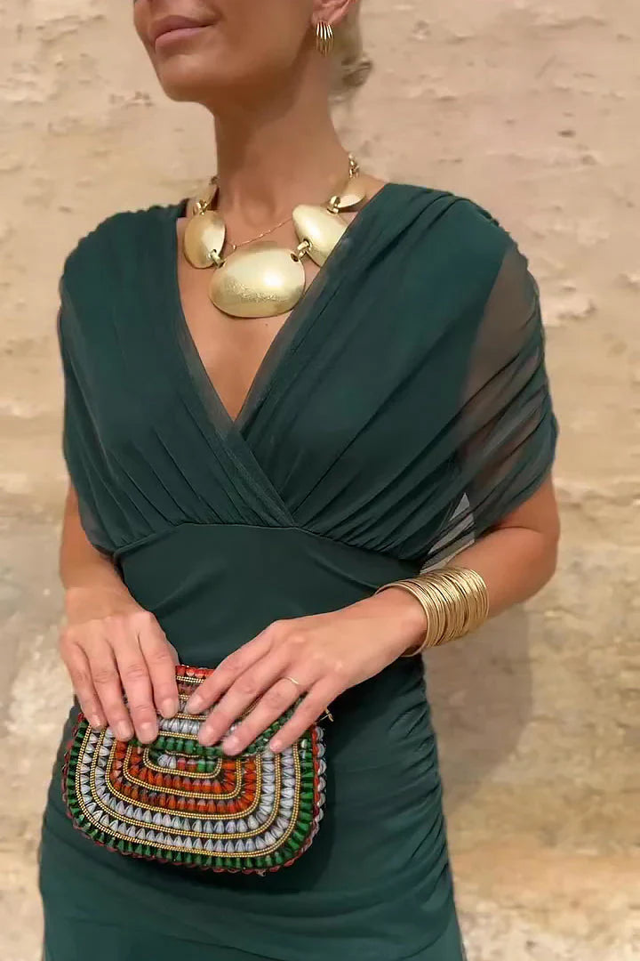 Louise | Vestido Elegante Maxi con Escote en V