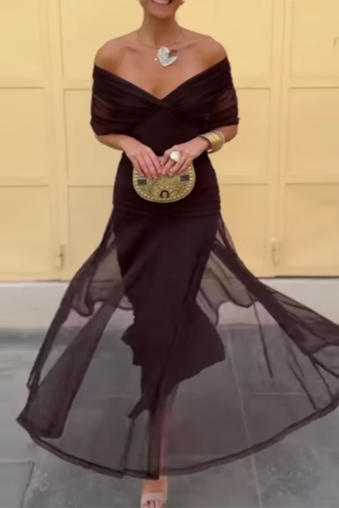 Louise | Vestido Elegante Maxi con Escote en V