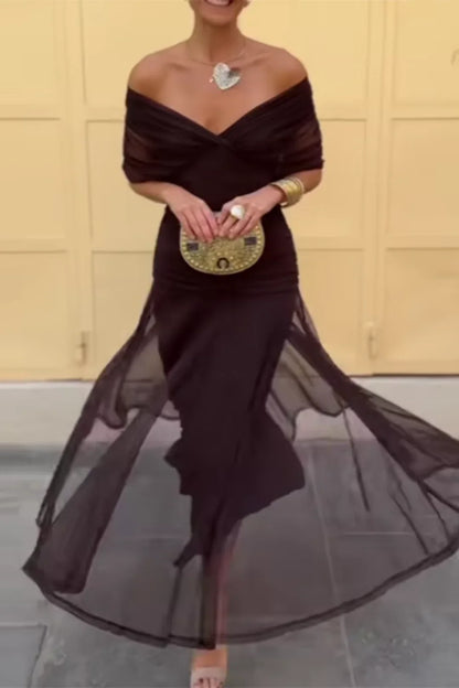 Louise | Vestido Elegante Maxi con Escote en V