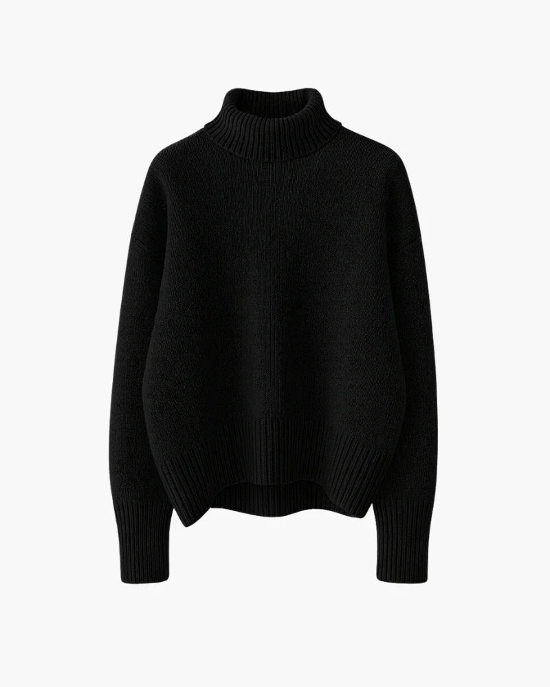 Suéter cuello alto suave