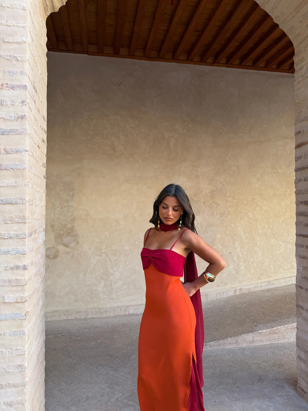 AZAHARA | Vestido Vintage con Espalda Descubierta