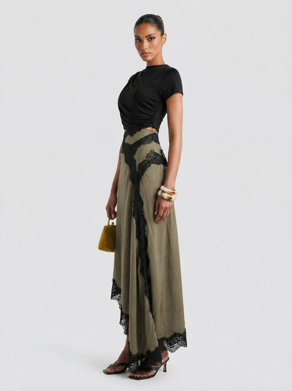 OLIVE | Conjunto Top y Falda de Encaje Edición Limitada
