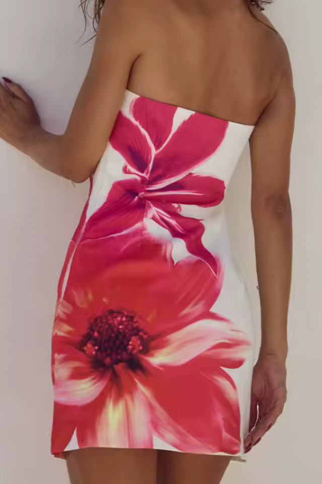 CAPA | Vestido Floral Veraniego sin Tirantes