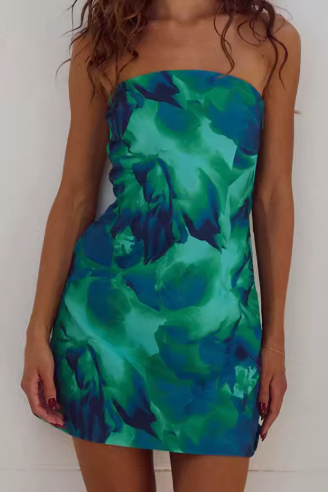 CAPA | Vestido Floral Veraniego sin Tirantes