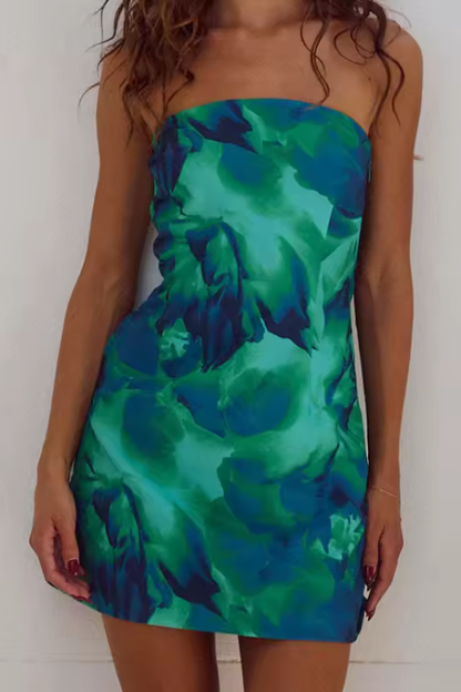 CAPA | Vestido Floral Veraniego sin Tirantes
