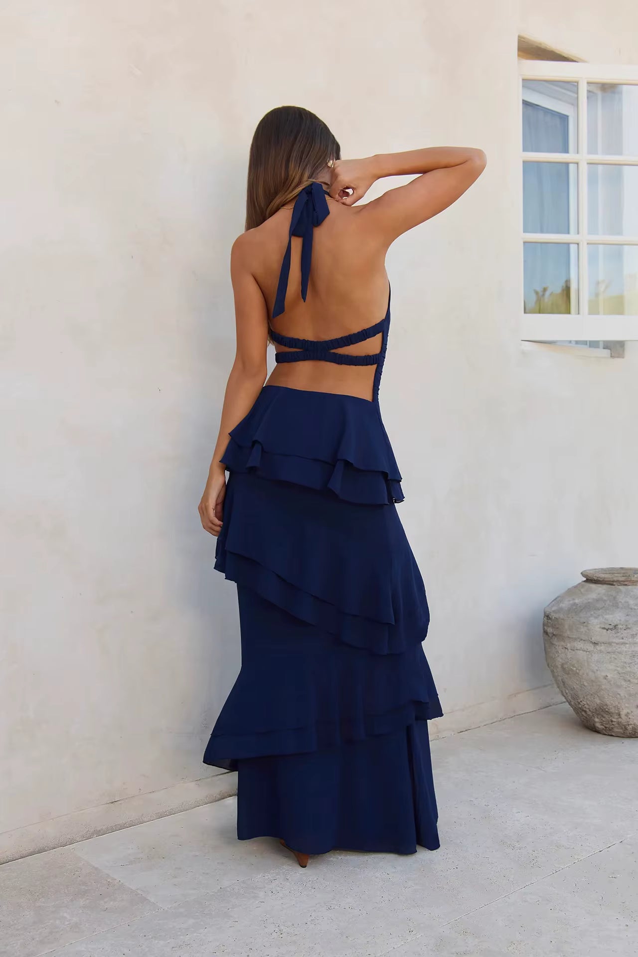 VENICE | Vestido Midi Veraniego con Cuello en V