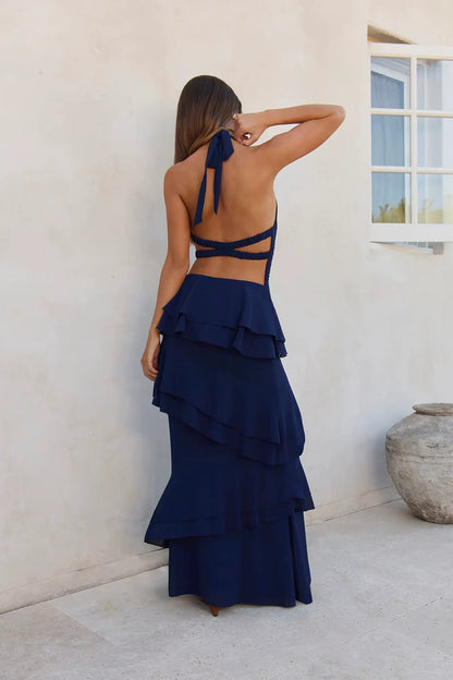VENICE | Vestido Midi Veraniego con Cuello en V