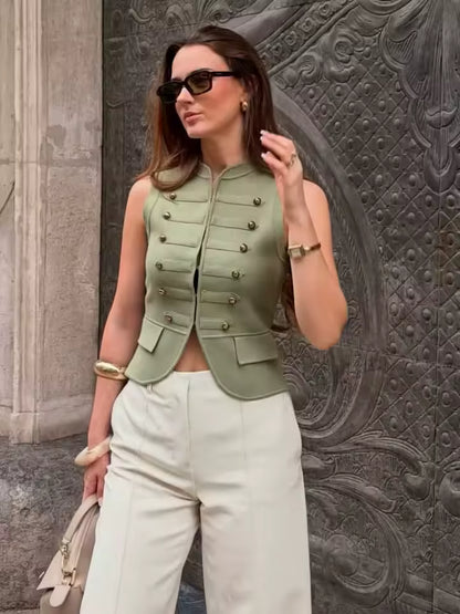 FOREST | Chaleco de Punto Vintage con Botones 2026