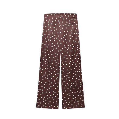 LUCY | Conjunto de Lunares Top y Pantalón de Cintura Alta