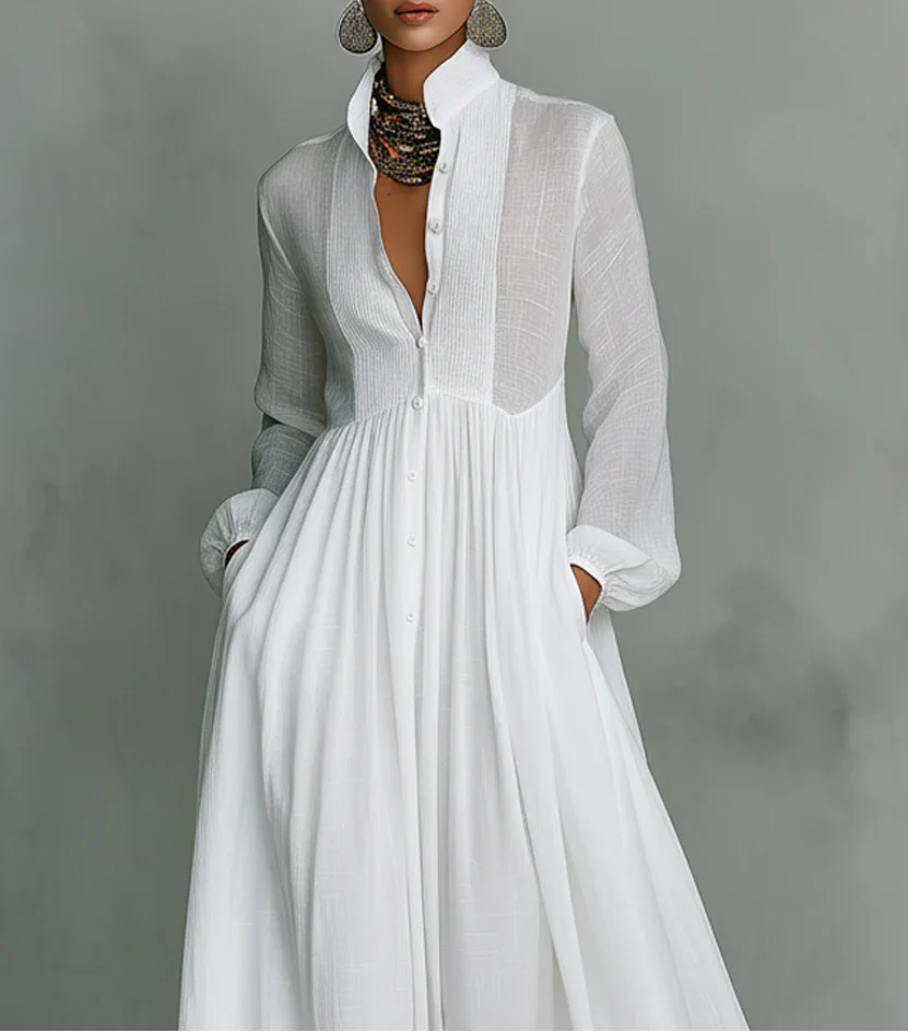 Elisa – Maxi algodón y lino