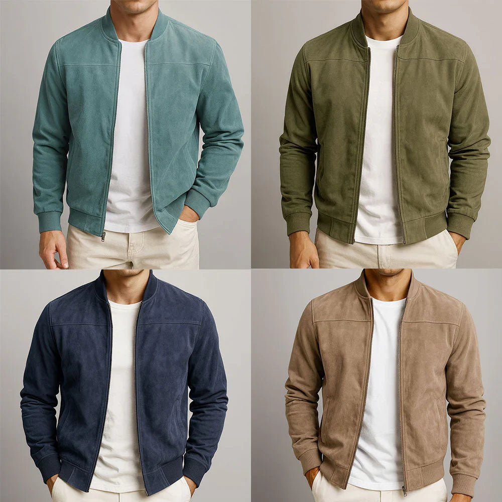 NORDLYN | Urban Suede Leather Jacket