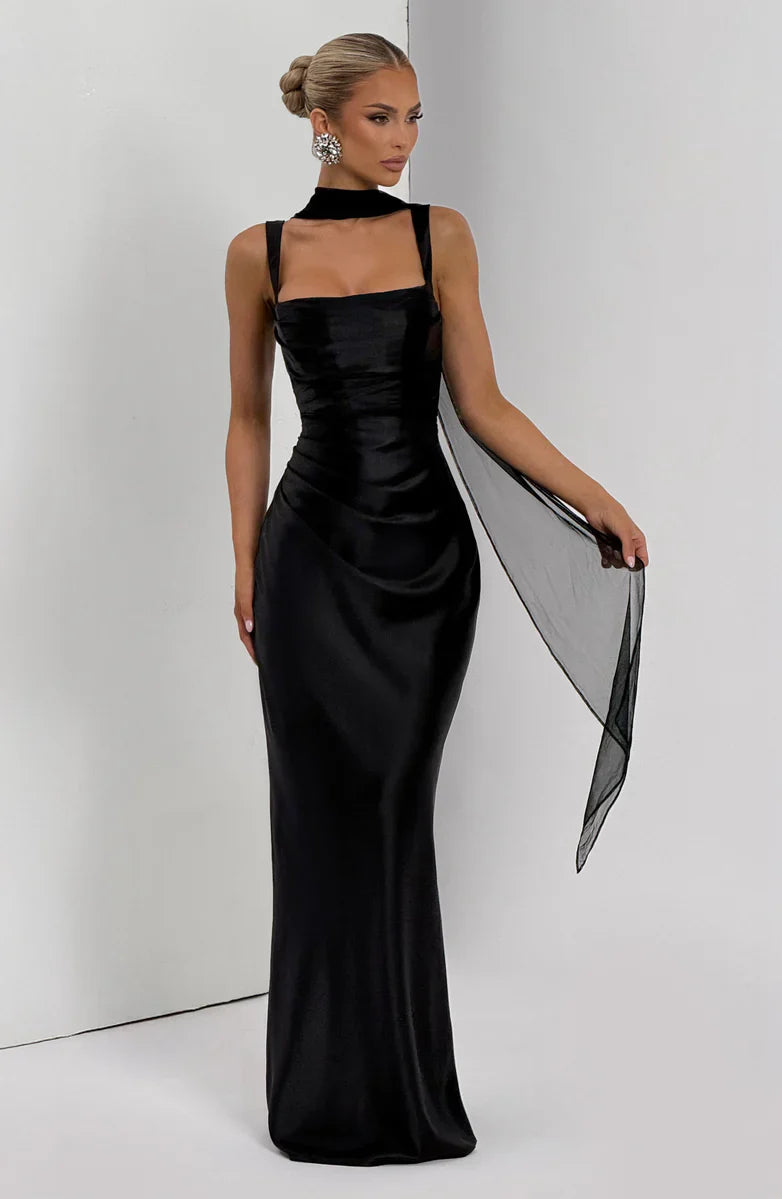 CALANTHE | Vestido largo de corte elegante