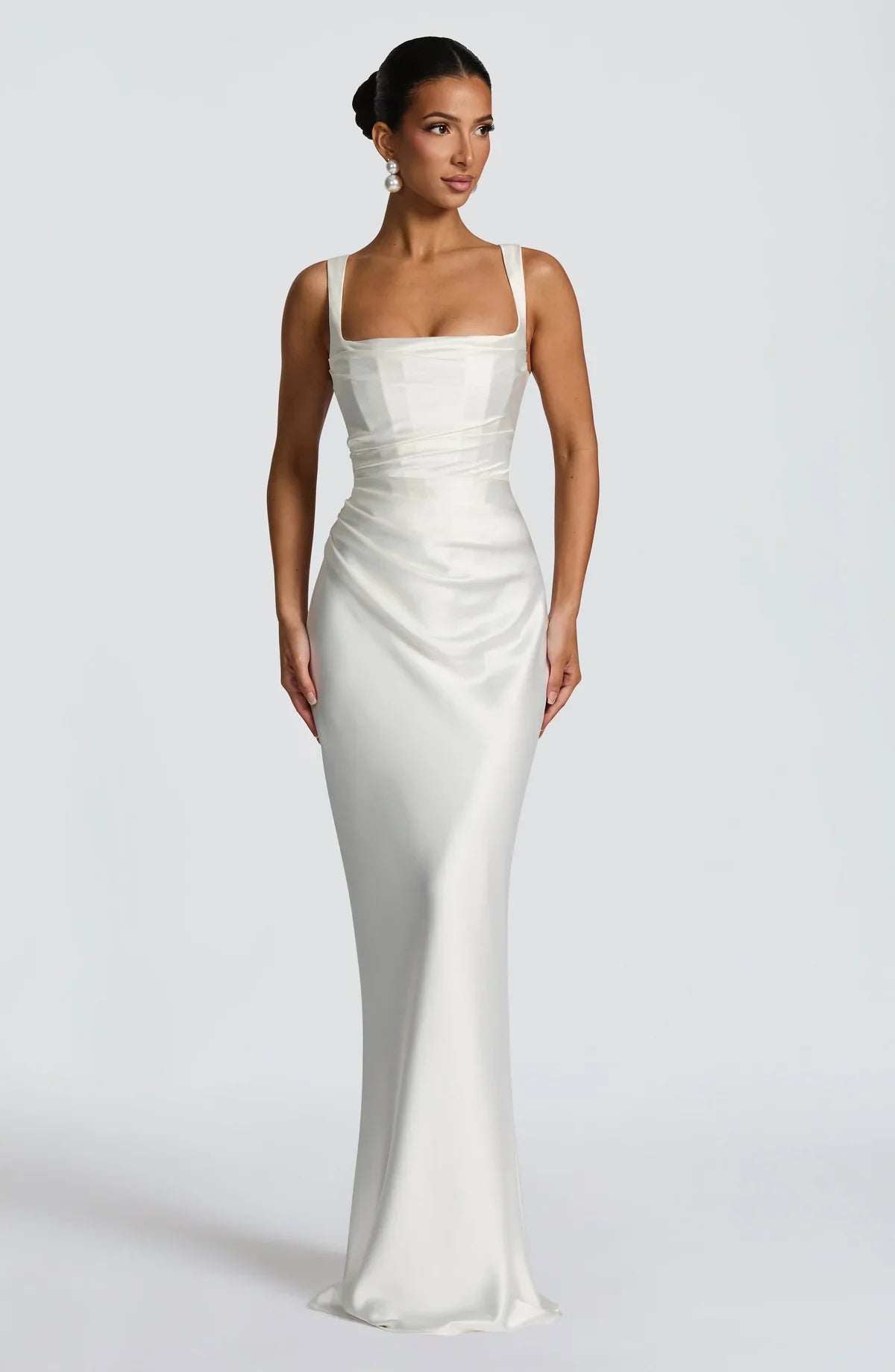 CALANTHE | Vestido largo de corte elegante