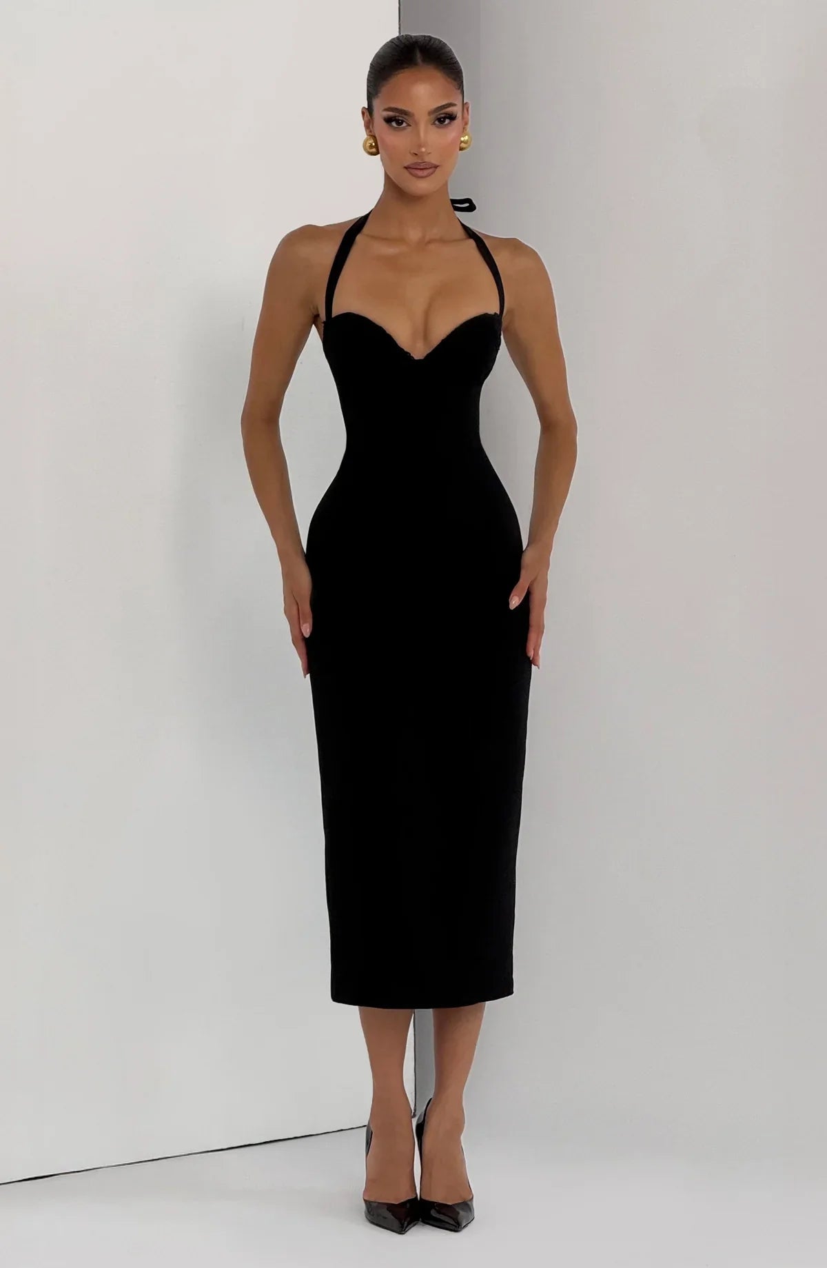 KALOA | Vestido midi de silueta definida