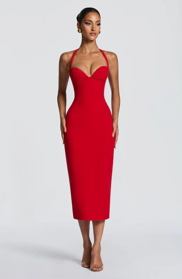 KALOA | Vestido midi de silueta definida