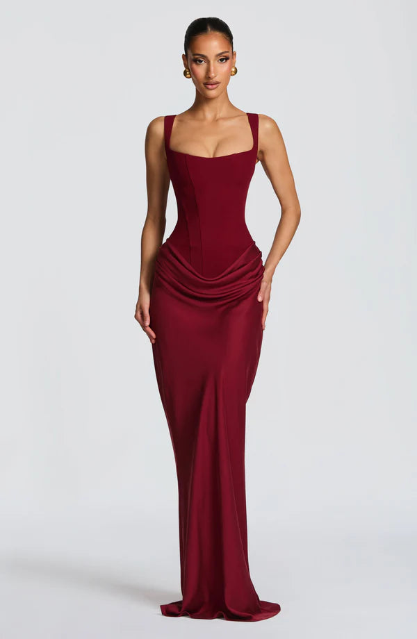 SALAZAR | Vestido Maxi Lacado