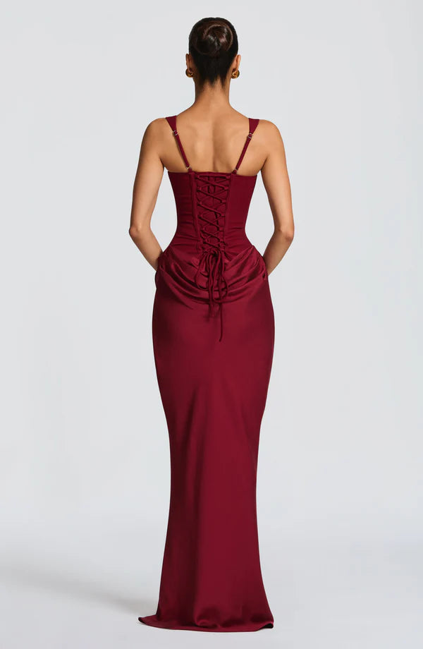 SALAZAR | Vestido Maxi Lacado