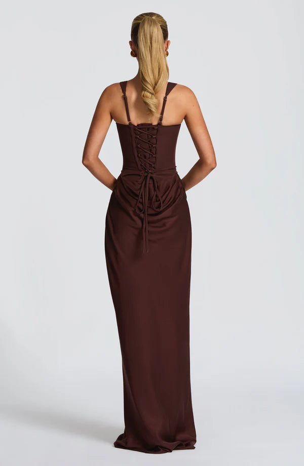 SALAZAR | Vestido Maxi Lacado