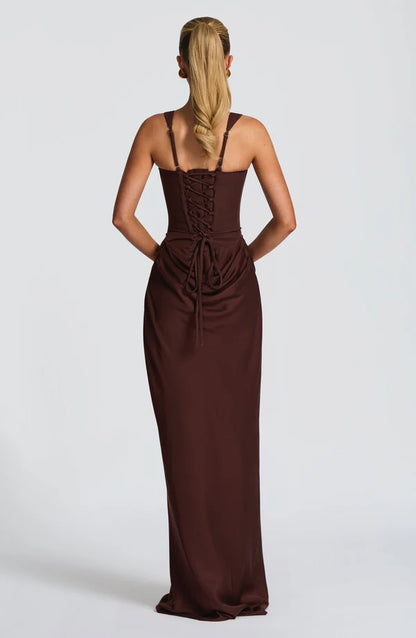 SALAZAR | Vestido Maxi Lacado