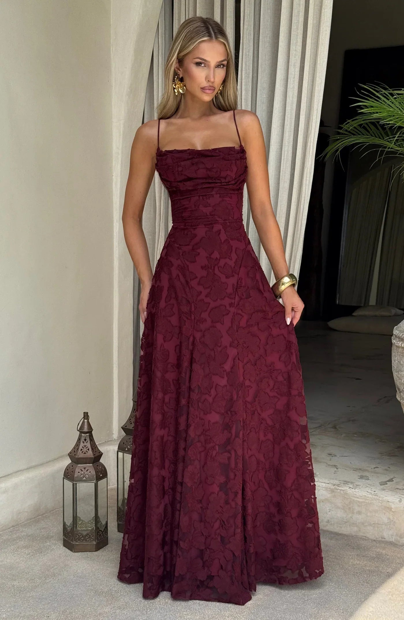 FRANCIS | Maxi vestido con silueta elegante