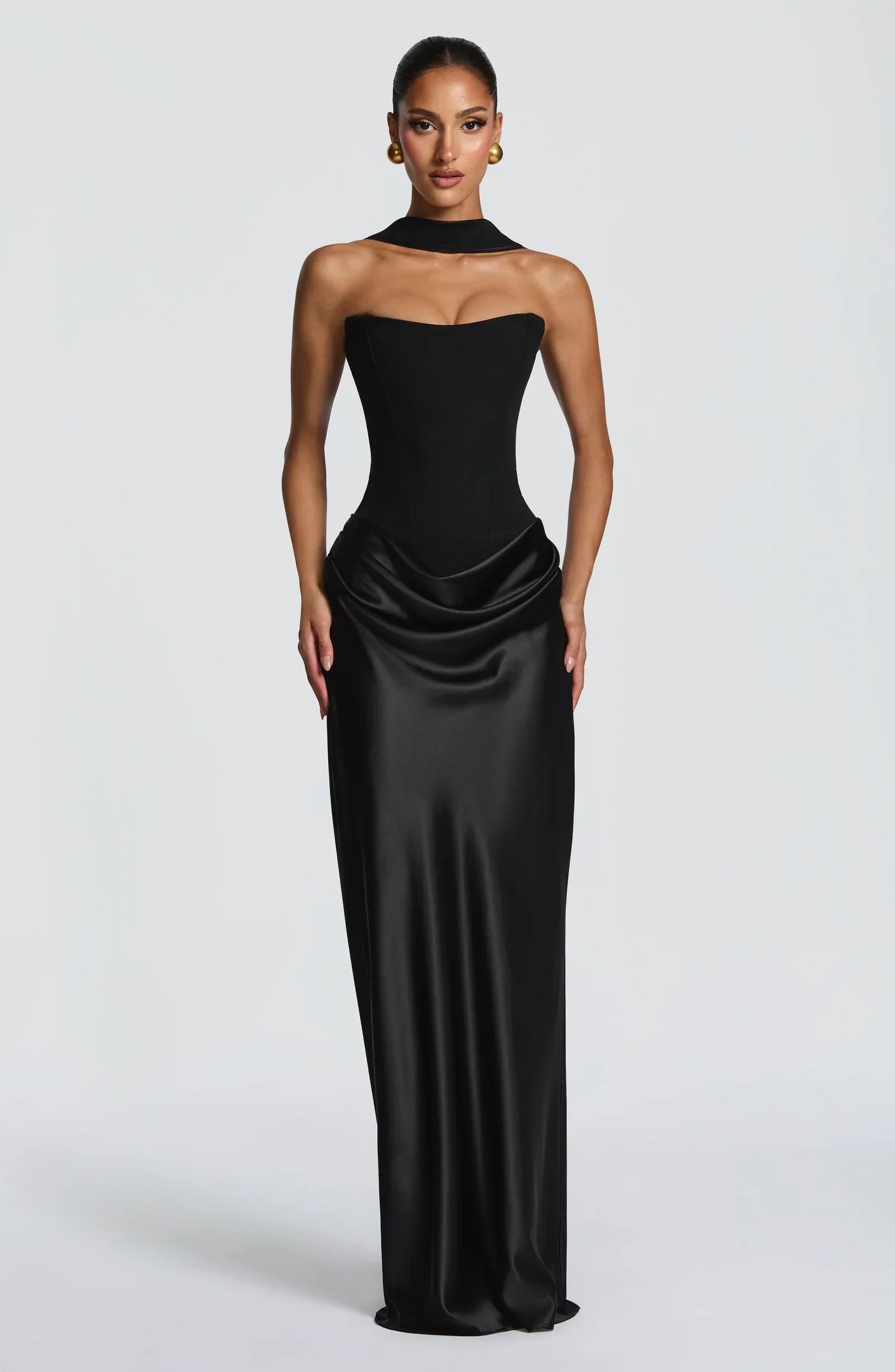 SALAZAR | Vestido Maxi Lacado