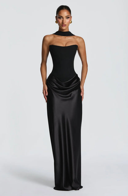 SALAZAR | Vestido Maxi Lacado