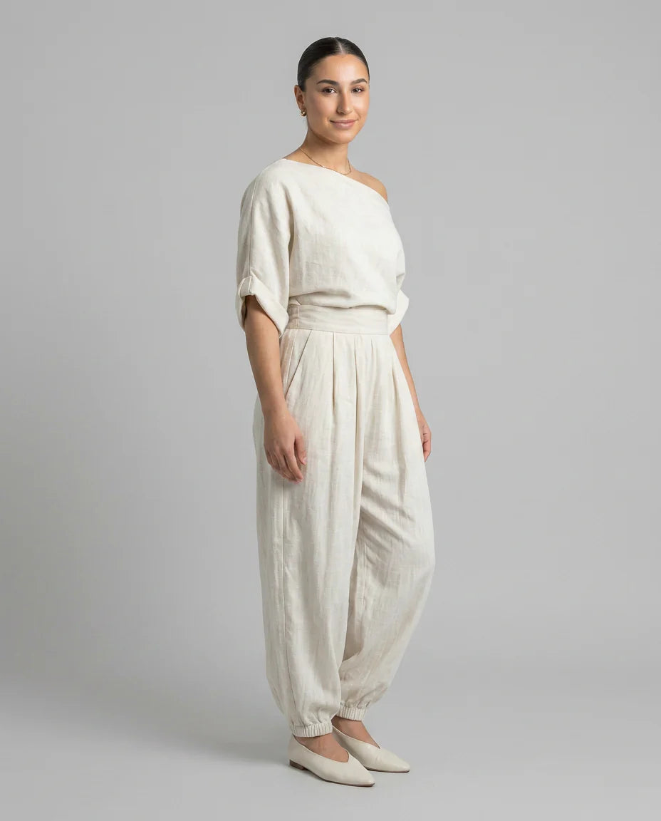 MILA | Conjunto Top Calado y Pantalones Harem