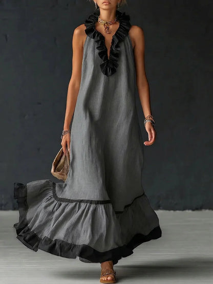 ÉLIDE | Vestido largo holgado