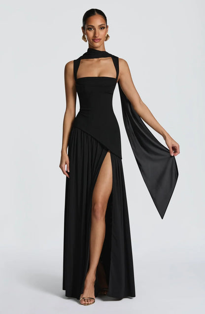 ZAFIRA | Vestido Maxi Largo Lacado