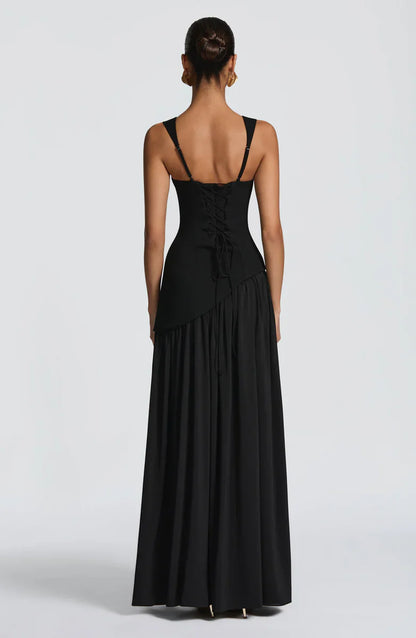ZAFIRA | Vestido Maxi Largo Lacado